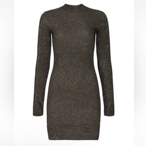 All Saints Sparkle Dress - Grey - Medium